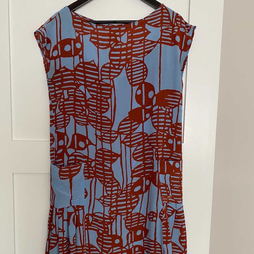 DVF Floral Drop Waist Mini Dress